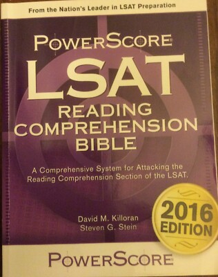 PowerScore LSAT Reading Comprehension bible 2016ed. David Killorra ...