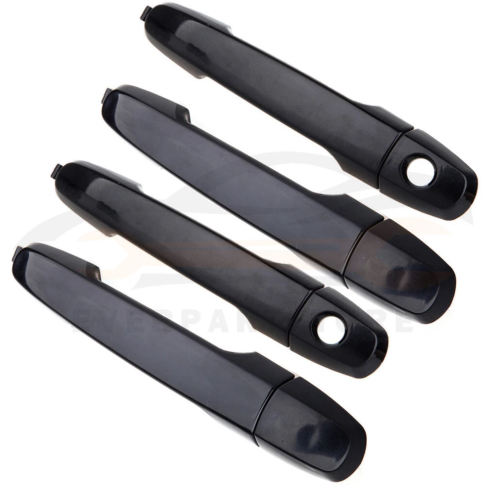 4Pcs Black Exterior Door Handles For 2007-2011 Toyota Yaris Fits Right Left Side Foto 4 de 4