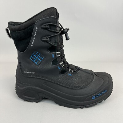 Columbia Bugaboot Omni-Heat 200 Gramm wasserdichte Wander Schneestiefel UK3,5 Jugend