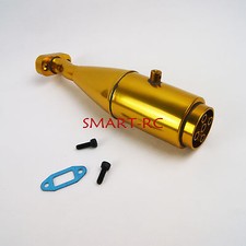 Rocket Exhaust Pipe For Hpi Rovan 5b Baja Buggy 15 Tuned Gold Smart