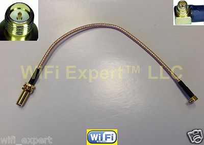 1 LONG THREAD RP-SMA Female to MMCX Male Right Angle RG316DS Pigtail 4-20 INCH