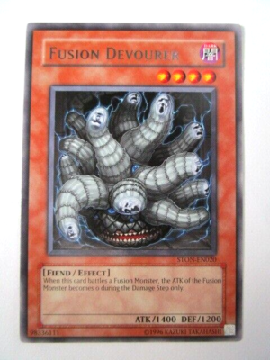 Yugioh! Fusion Devourer STON-EN020 Rare Unlimited Near Mint Pack
