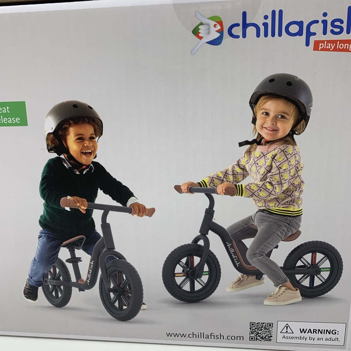 Chillafish Buzzi 10 inch Toddler Balance Bike with Colorful Wheels