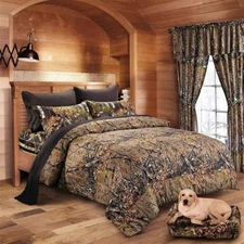 7 PC NATURAL KING SIZE MIXED COLOR CAMO COMFORTER BLACK SHEETS CAMOUFLAGE
