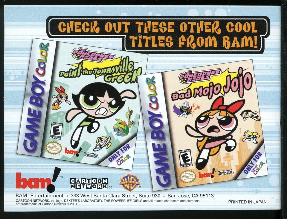 Manual Only Nintendo Game Boy Color The Powerpuff Girls Battle Him eBay