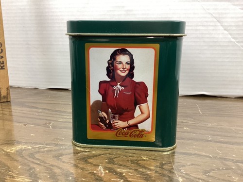 Coca-Cola, Coke, Metal Art Collectors Cards, 20 Cards, 1994 Green Tin Box - Picture 2 of 12