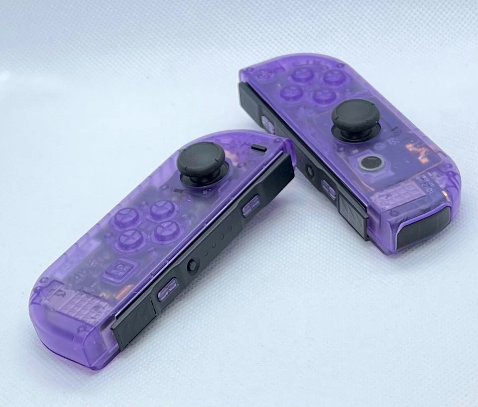 Brand New!! Original Nintendo Switch Custom Mod Clear Purple JoyCon Controller - Image 3 of 4