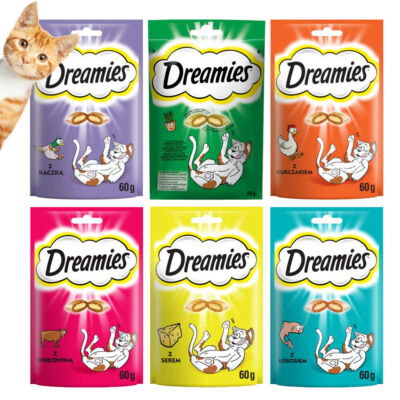 DREAMIES MIX 6 GESCHMACKS-LECKEREIEN FÜR KATZEN 6x60g