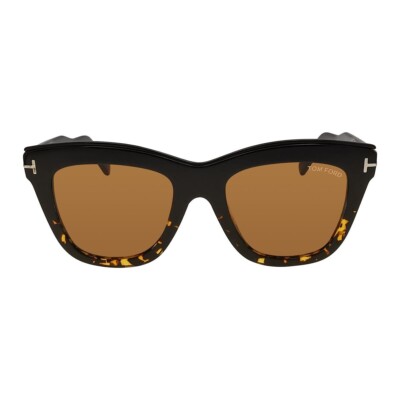 Tom Ford Julie TF685 05E Tortoise & Black Square Sunglasses Frames 52-20-140 SD*