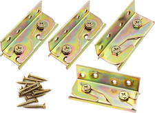 Bed Rail Brackets, Heavy Duty Non-Mortise Bracket Fastener, Bed Rail Fittings,In