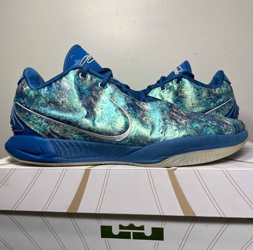 Nike Lebron 21 Abalone Industrial Blue Size 15 Sneakers Shoes w/ Box FN0708-400 - Picture 2 of 14