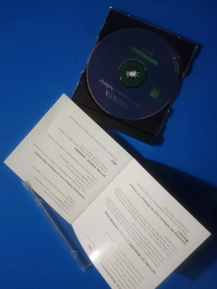 Mensa PC Cd-rom Vintage  300+ Puzzles 70+  Riddles Game Challenge Rare - Image 4 of 4