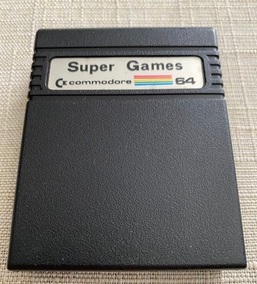Super Games Commodore 64 / Cartridge , gebraucht, funktioniert, 3 Spiele