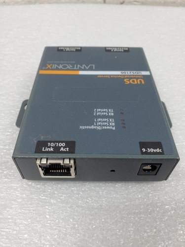 Q10 ♻ Lantronix UDS2100 2-PORT UNIVERSAL DEVICE SERVER SDS2101 w/ AC Adapter ♻ - Picture 6 of 10