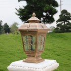 Vintage Pillar Lights Outdoor Post Lamp Yard Pillar Lamp Glass Post Lighting