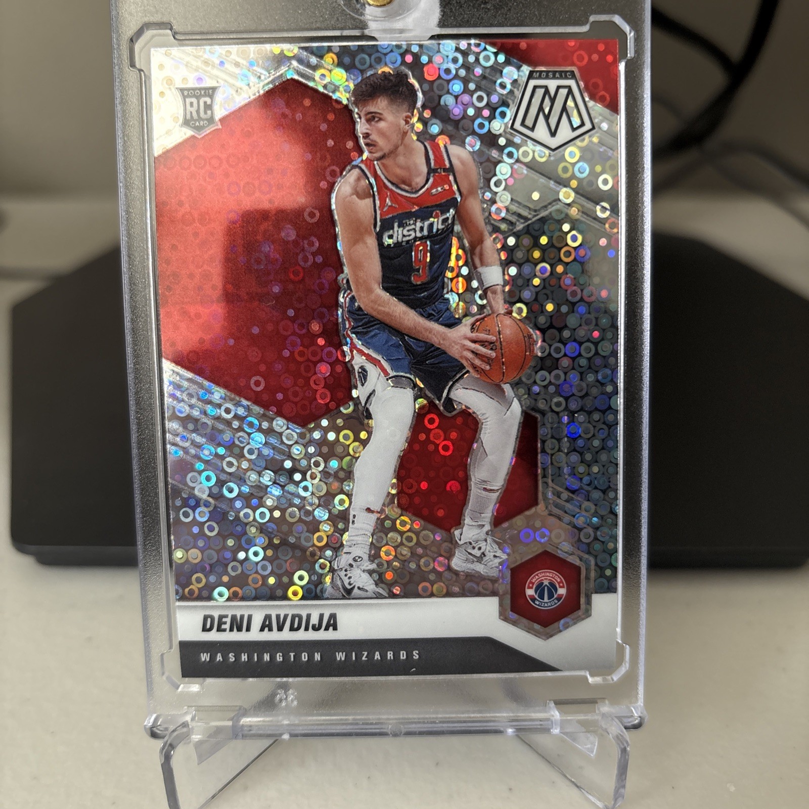 2020-21 Panini Mosaic - Rookie Deni Avdija #217 Fast Break Silver Prizm (RC)