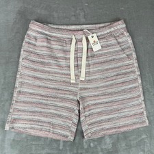 Marine Layer Moonstone Beach Shorts Mens Medium Multi Stripe Drawstring 78 NWT