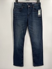 Tommy Hilfiger Youth Boys Stretch Skinny Dark Blue Wash Denim Jeans Size 16