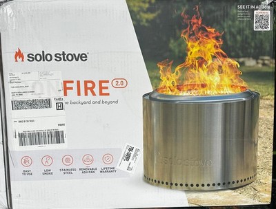 Solo Strove Bonfire 2.0-19.5 Inch Smokeless Fire Pit W/ Stand Removable Ash Pan