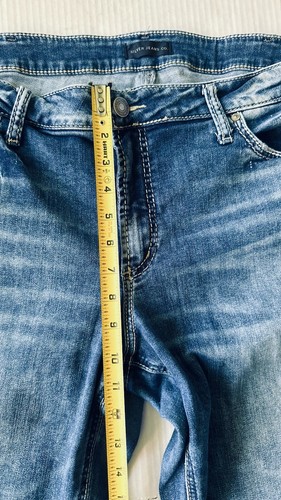 Silver Jeans Boyfriend Womens Plus 20x29 Relaxed Fit Slim Leg Medium Wash - Picture 5 of 8