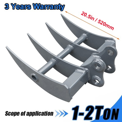 #ad Rake Attachments Tools For 1 2Ton Mini Excavators Excavator Small Digger 520mm $58.69