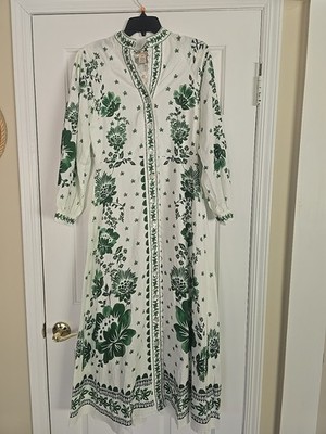 NWT MAGASCHONI Linen Blend Border Print Dress Sz M | eBay NWT MAGASCHONI Linen Blend Border Print Dress Sz M | eBay