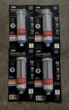 Lot 4 Feit Electric 26W 18W 13W PL Horizontal 4-Pin LED Light Bulb G24Q New