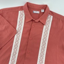 Cafe Luna Mens Short Sleeve Button Up Shirt S...