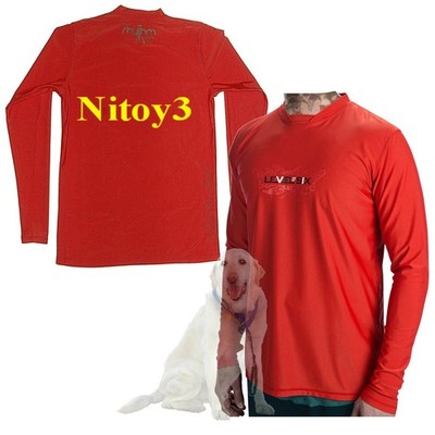 Level Six Coastal Rash Guard Relaxed Fit UPF+50 Long Sleeve Men Medium-38-40
