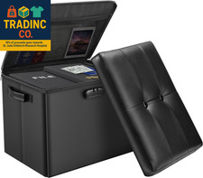 Storage Ottoman with Lock,Fireproof Folding Ottoman Foot Rest Stool Storage Ches