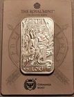 1 oz .9999 Silver Loki Bar Card Royal Mint Germania Mint Norse Mythology
