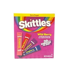 Skittles Singles To Go Wildberry 30 Sticks Total Zero Sugar Drink Mix