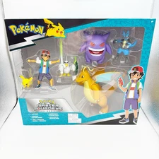 Jazwares Pokemon Master Journeys 5 Pck Figs- Pikachu, Dragonite, Lucario, Gengar