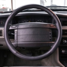 Genuine Leather Steering Wheel Cover For Ford Mustang Gt Cobra Foxbody 1990-1993 Genuine Leather Steering Wheel Cover For Ford Mustang Gt Cobra Foxbody 1990-1993
