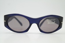 Vintage Sunglasses Persol 2534-S Blue Silver Square