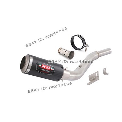 For Bajaj Pulsar 200 NS200 RS200 2015-2024 Mid Link Pipe Exhaust Mufflers Carbon