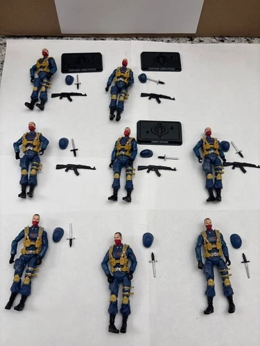G.I. Joe Cobra Officers  Set of 8. Comic book 25th anniversary. 2008