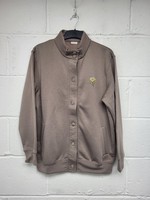 Damart Taupe Leisure Cardigan Button Up. Size 14-16. New. PD