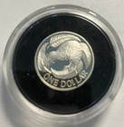 elf New Zealand 1 Dollar 1992  Silver Proof Kiwi Bird Piedfort — photo 1
