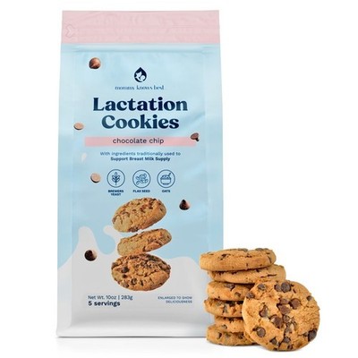 Mommy Knows Best Lactation Cookies, Chocolate Chip, 10 oz (283 g)
