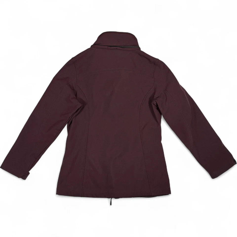 Jaqueta Reebok Feminina Grande Softshell Ameixa Borgonha Zíper Completo Atlética Externa - Imagem 4 de 4