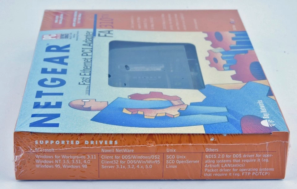 Netgear FA-310TX Fast Ethernet PCI Adapter Card 10/100 Mbps NEW FACTORY SEALED - Image 4 of 4