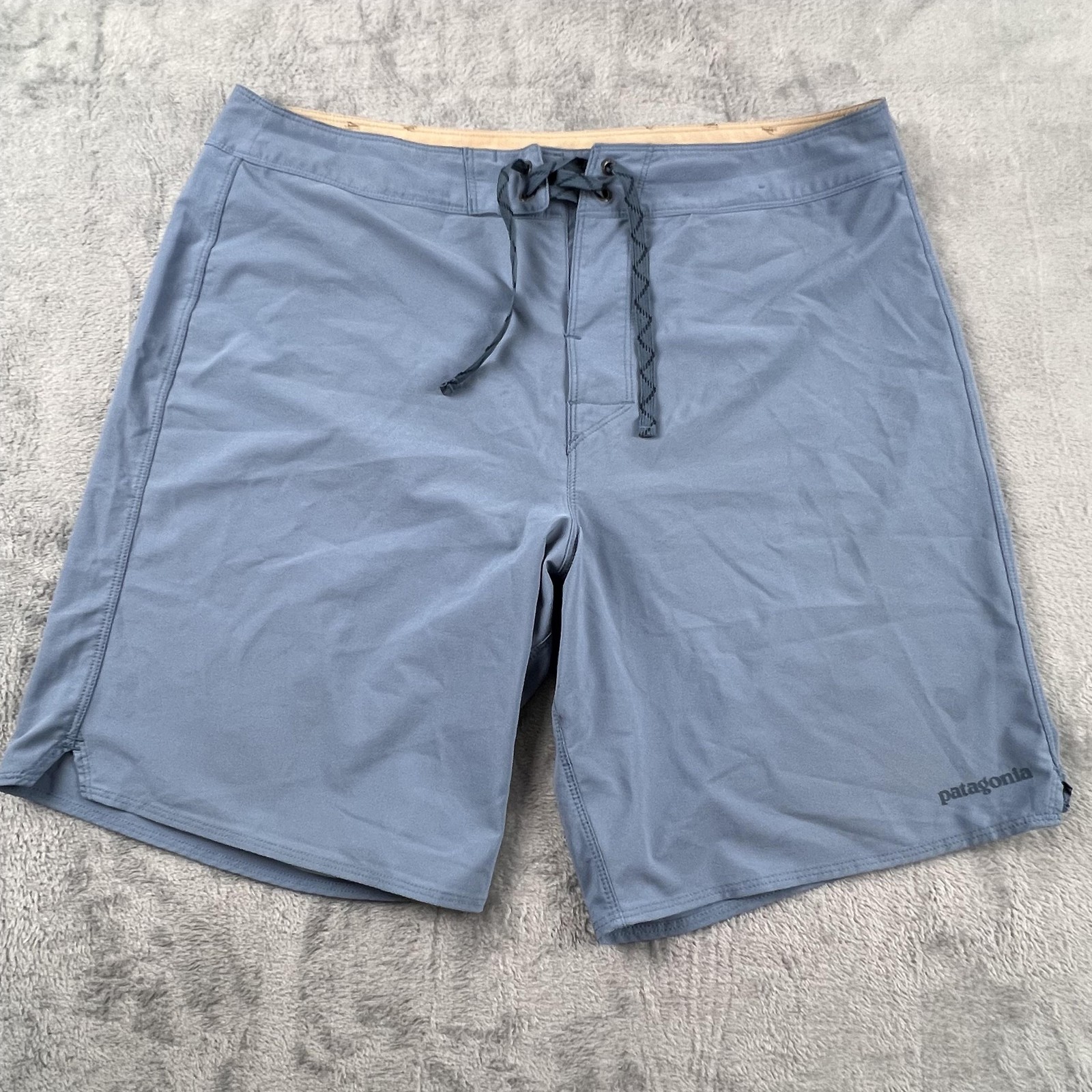 Patagonia Board Shorts Mens 36 Blue PGBE Recycled Polyester Swim Surf Trunks