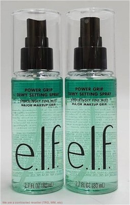 2 PACK!!!! e.l.f. Power Grip Dewy Setting Spray - 2.7 fl oz