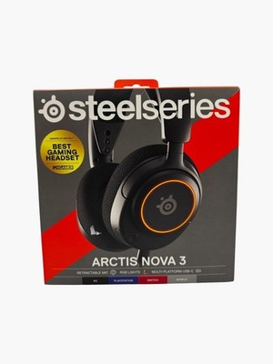 SteelSeries Arctis Nova 3 Over-Ear Gaming Headset - Black - MUST READ/AS-IS