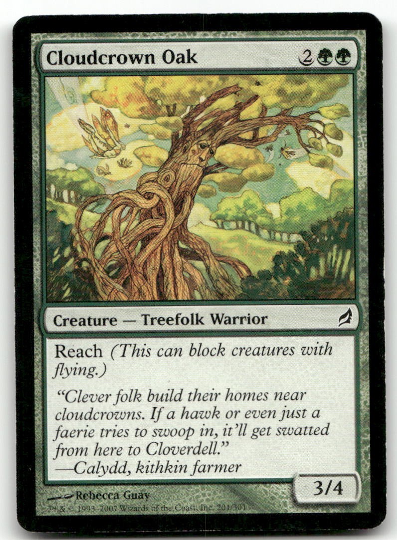 Cloudcrown Oak #201 (MP) Lorwyn LRW Magic MTG