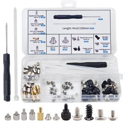 M.2 Screws, Motherboard Screw for Asus M2 (2mm major diameter), Black