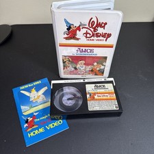 Alice in Wonderland BETAMAX Tape Walt Disney Home Video