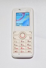 Alcatel OT-S211 FM Mobile Phone White Unlocked In Very Good Condition 