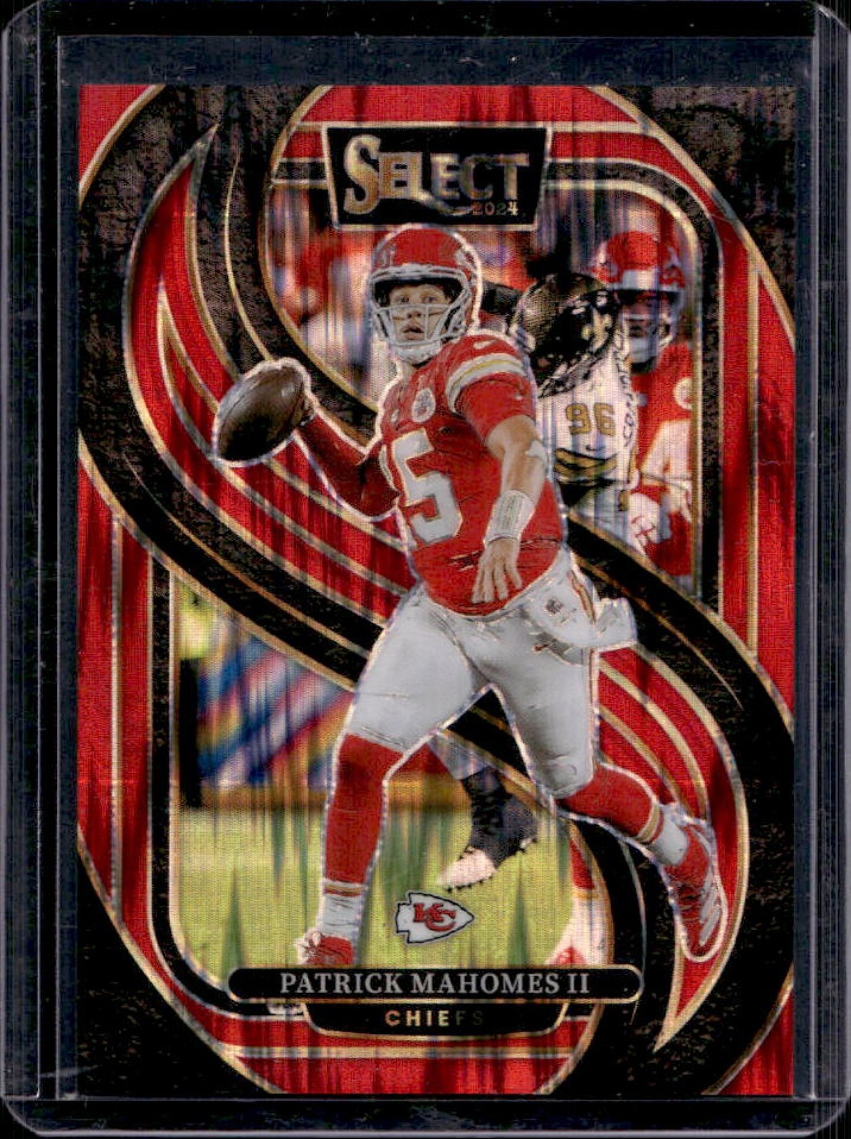 2024 Panini Select Patrick Mahomes II Premier Red Prizm Shock #/249 Chiefs